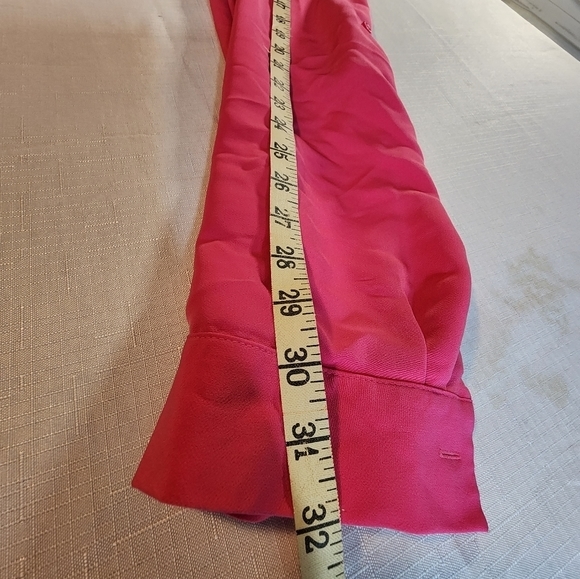 Attention Women's Hot Pink Lightweight Elastic Waist Dress‎ Size Large - Picture 14 of 15